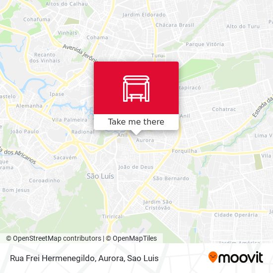 Rua Frei Hermenegildo, Aurora map