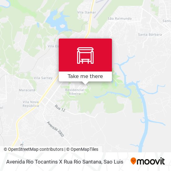 Avenida Rio Tocantins X Rua Rio Santana map