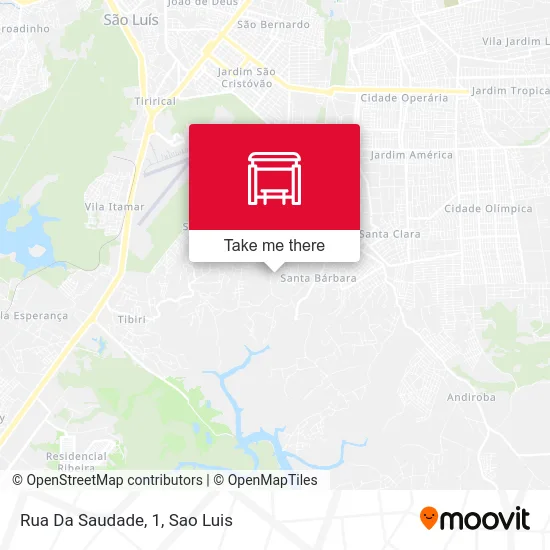 Rua Da Saudade, 1 map