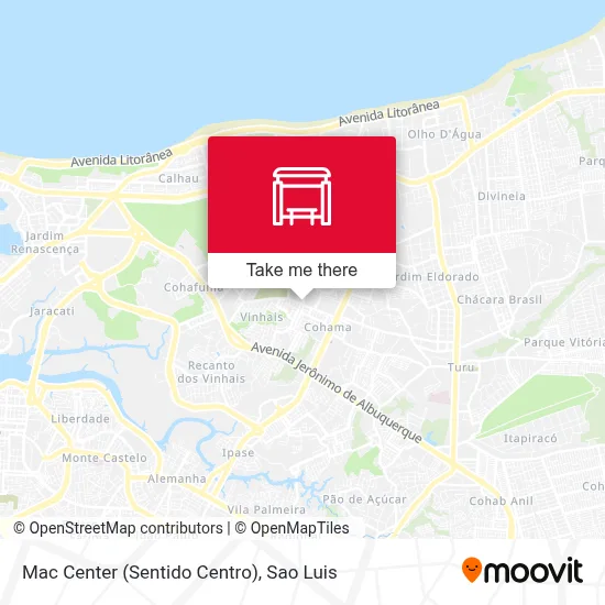 Mac Center (Sentido Centro) map
