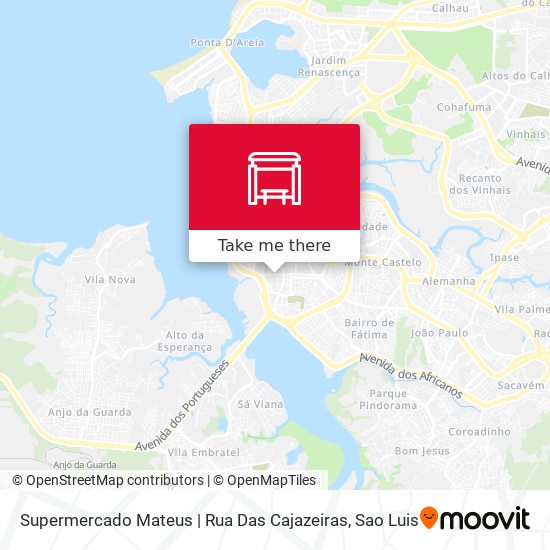 Mapa Supermercado Mateus | Rua Das Cajazeiras