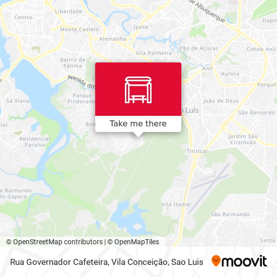 Rua Governador Cafeteira, Vila Conceição map