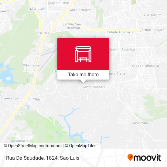 Rua Da Saudade, 1824 map