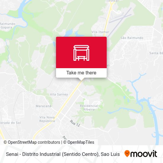 Senai - Distrito Industrial (Sentido Centro) map