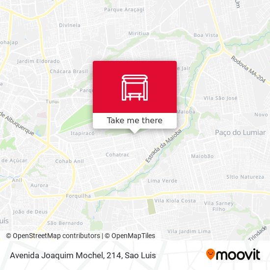 Mapa Avenida Joaquim Mochel, 214