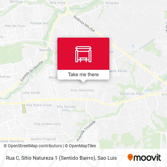 Rua C, Sítio Natureza 1 (Sentido Bairro) map