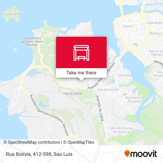 Rua Bolívia, 412-598 map