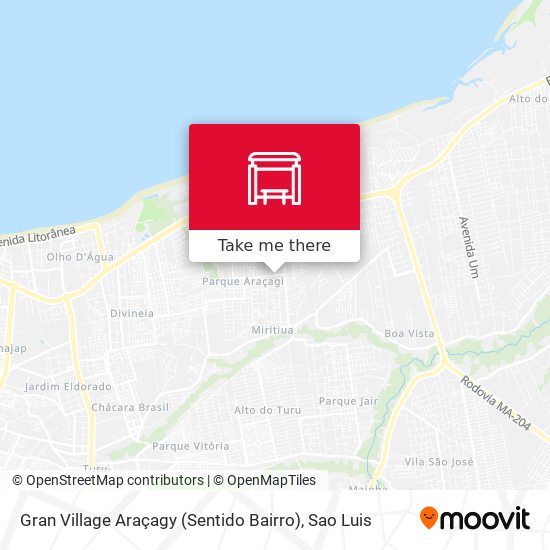 Gran Village Araçagy (Sentido Bairro) map