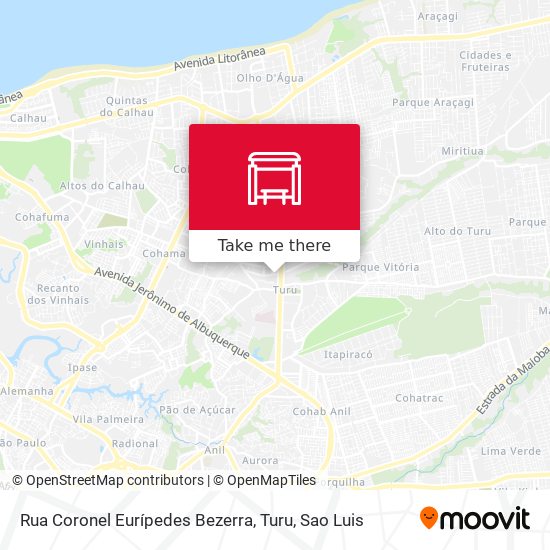 Rua Coronel Eurípedes Bezerra, Turu map
