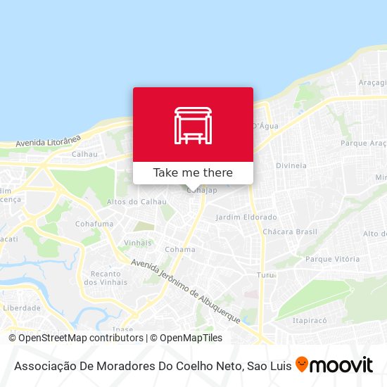 Associação De Moradores Do Coelho Neto map