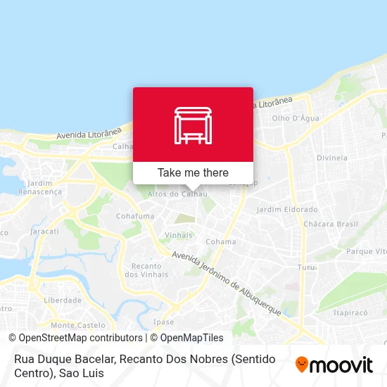 Rua Duque Bacelar, Recanto Dos Nobres (Sentido Centro) map