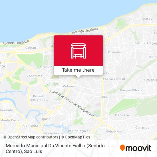 Mapa Mercado Municipal Da Vicente Fialho (Sentido Centro)
