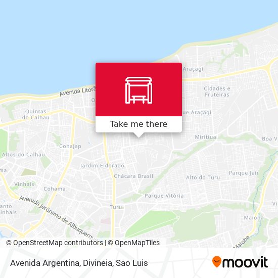 Avenida Argentina, Divineia map