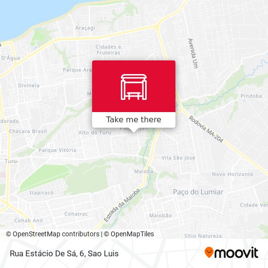 Rua Estácio De Sá, 6 map
