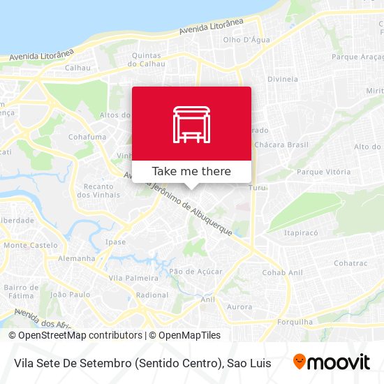 Mapa Vila Sete De Setembro (Sentido Centro)