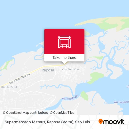 Supermercado Mateus, Raposa (Volta) map