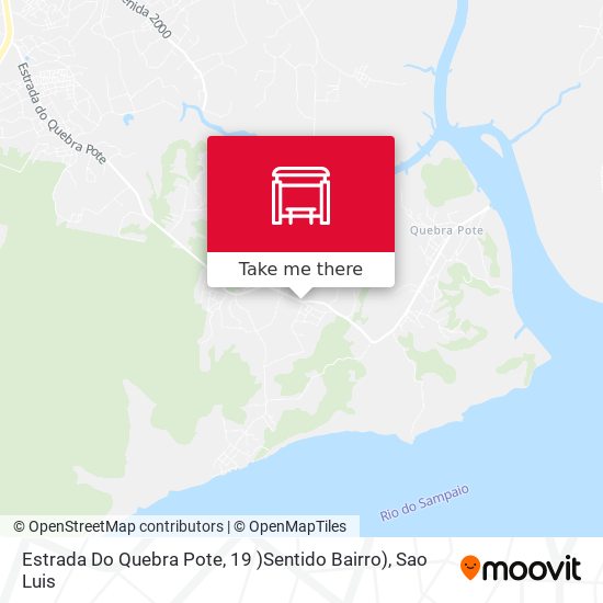 Estrada Do Quebra Pote, 19 )Sentido Bairro) map