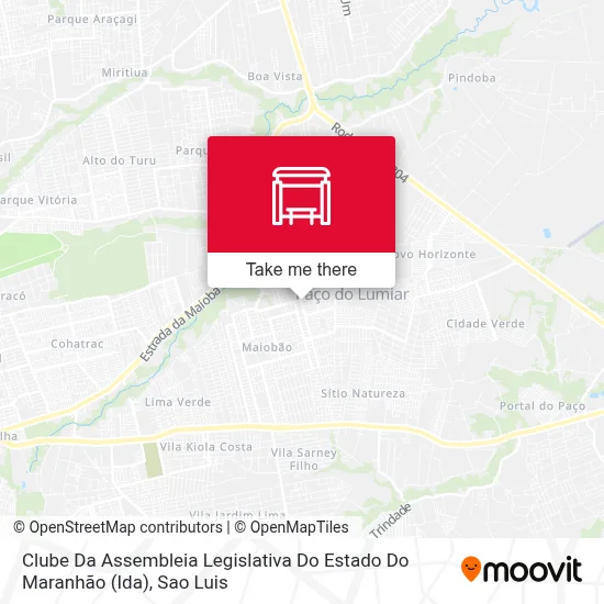 Clube Da Assembleia Legislativa Do Estado Do Maranhão (Ida) map