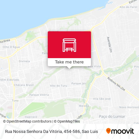 Rua Nossa Senhora Da Vitória, 454-586 map