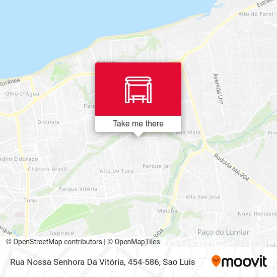 Rua Nossa Senhora Da Vitória, 454-586 map