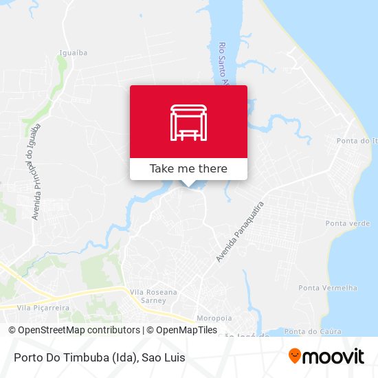 Mapa Porto Do Timbuba (Ida)