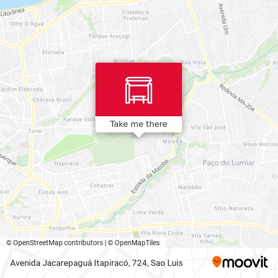 Mapa Avenida Jacarepaguá Itapiracó, 724