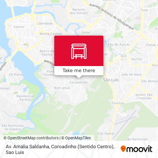 Av. Amália Saldanha, Coroadinho (Sentido Centro) map