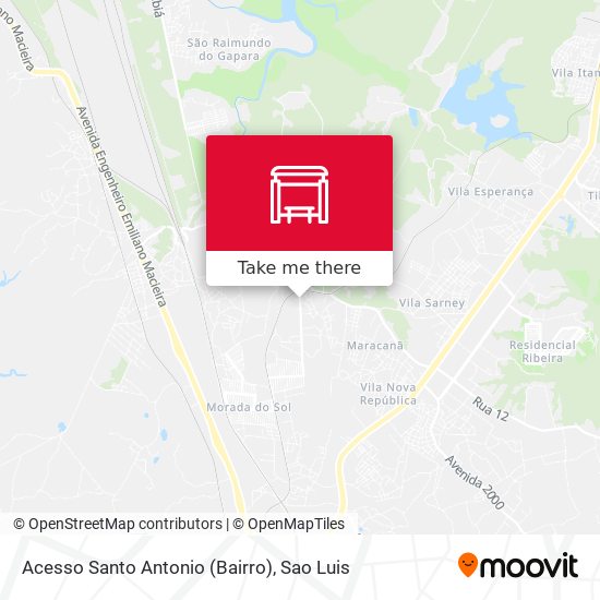 Acesso Santo Antonio (Bairro) map