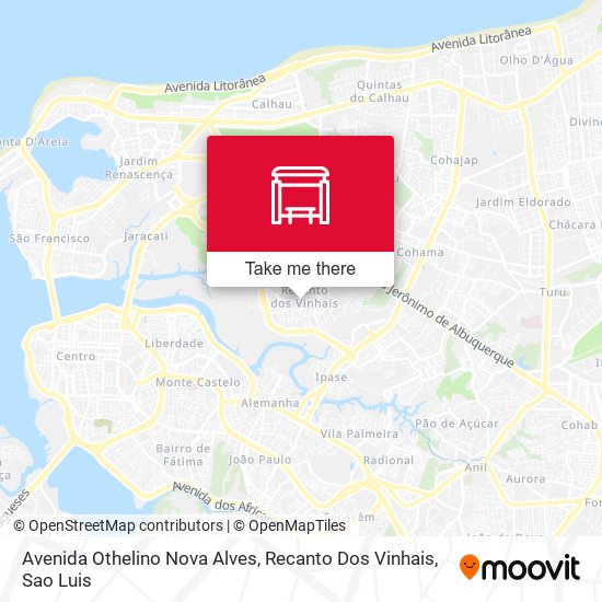 Avenida Othelino Nova Alves, Recanto Dos Vinhais map