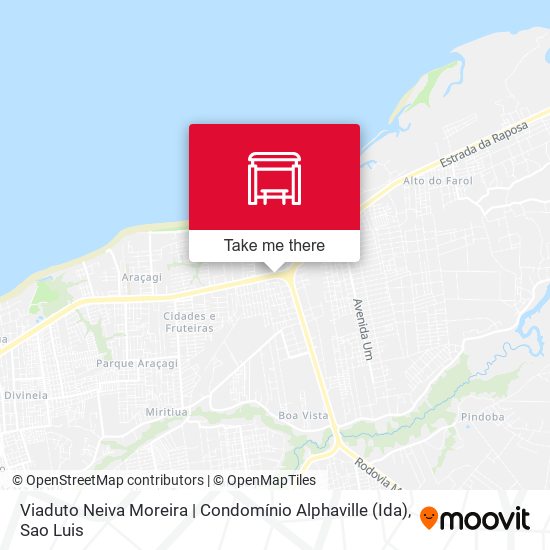 Viaduto Neiva Moreira | Condomínio Alphaville (Ida) map