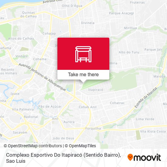 Complexo Esportivo Do Itapiracó (Sentido Bairro) map