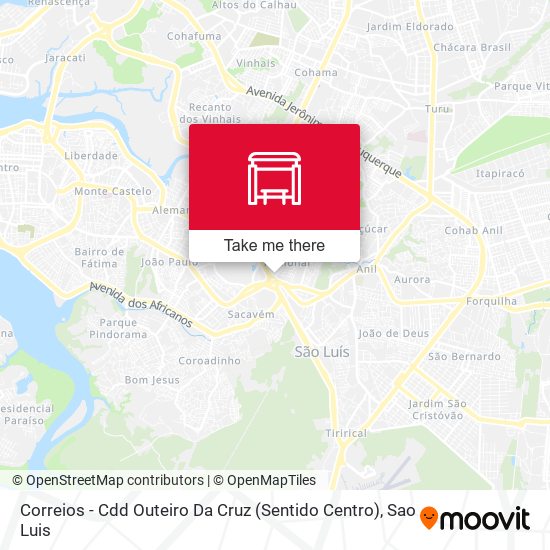 Correios - Cdd Outeiro Da Cruz (Sentido Centro) map