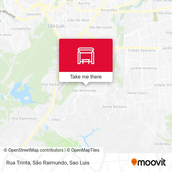 Rua Trinta, São Raimundo map