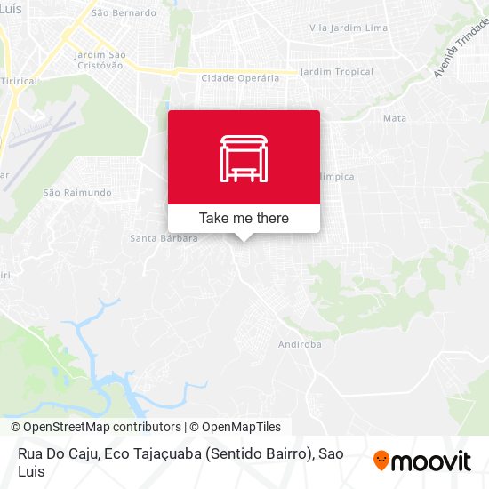 Rua Do Caju, Eco Tajaçuaba (Sentido Bairro) map