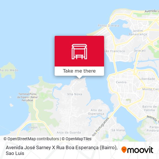 Avenida José Sarney X Rua Boa Esperança (Bairro) map