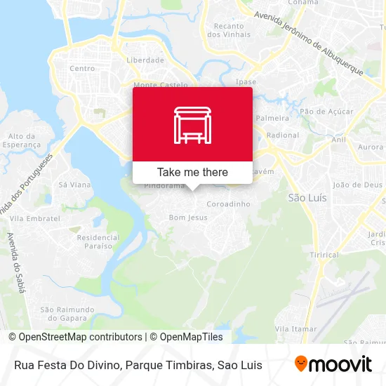 Rua Festa Do Divino, Parque Timbiras map