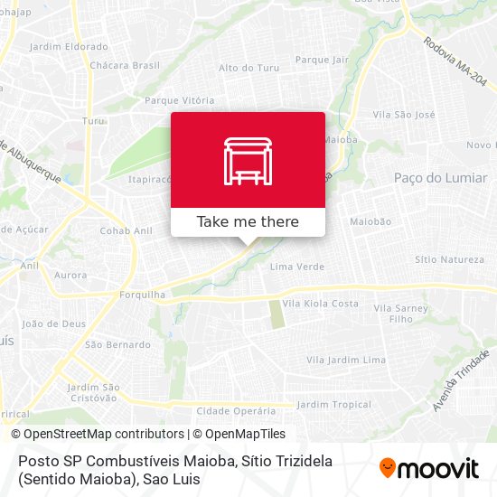 Posto SP Combustíveis Maioba, Sítio Trizidela (Sentido Maioba) map