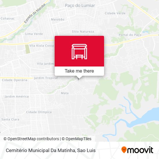 Mapa Cemitério Municipal Da Matinha