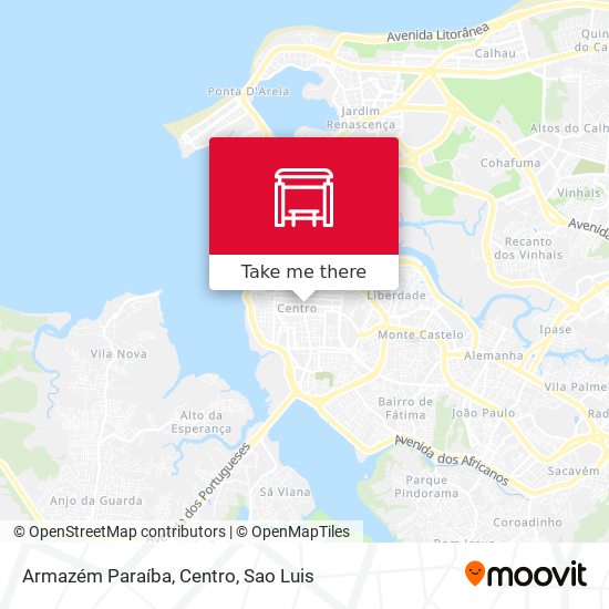 Armazém Paraíba, Centro map