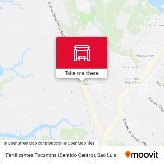 Fertilizantes Tocantins (Sentido Centro) map