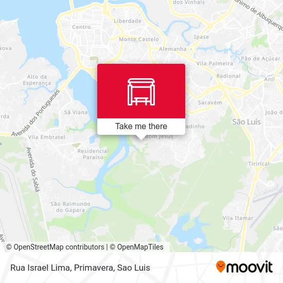 Rua Israel Lima, Primavera map