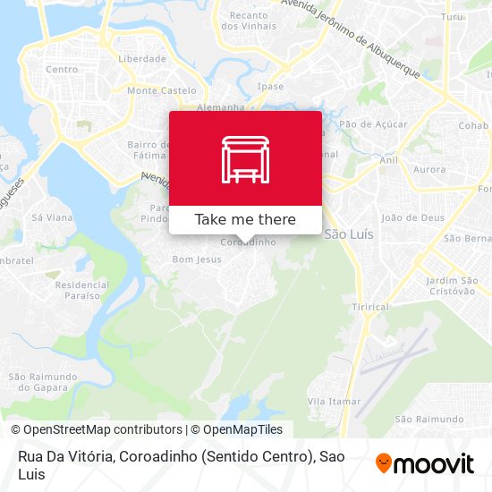 Rua Da Vitória, Coroadinho (Sentido Centro) map
