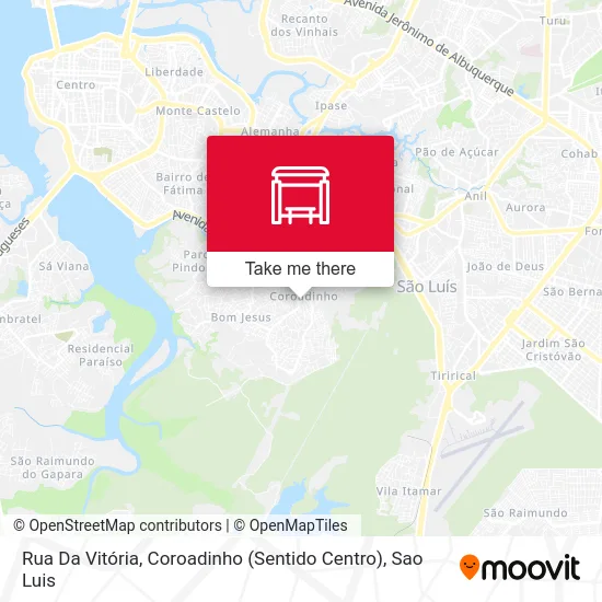 Rua Da Vitória, Coroadinho (Sentido Centro) map