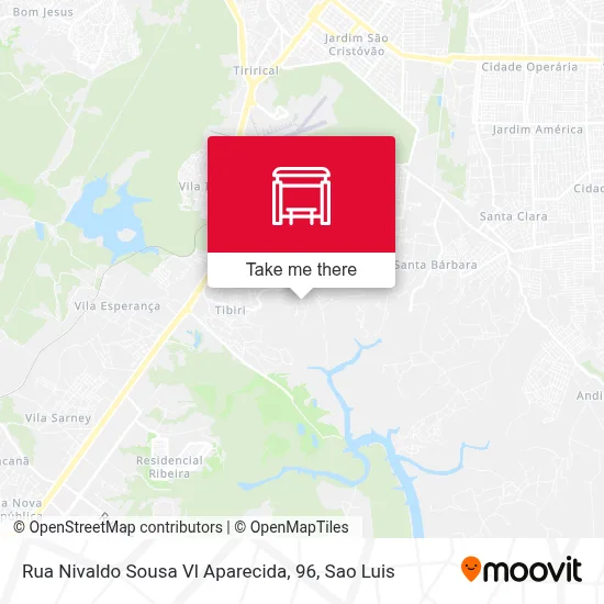 Rua Nivaldo Sousa Vl Aparecida, 96 map