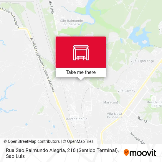 Rua Sao Raimundo Alegria, 216 (Sentido Terminal) map