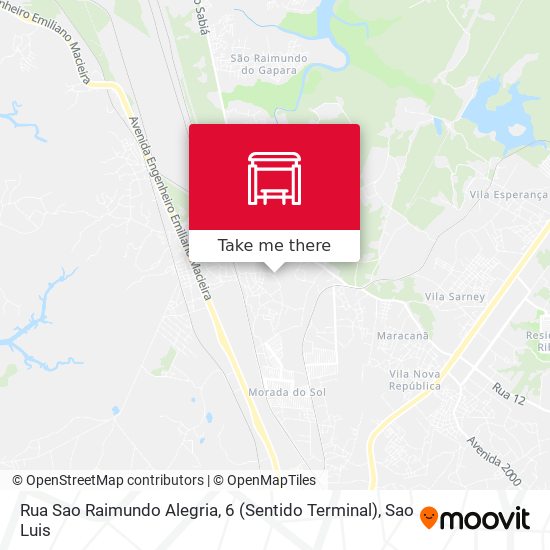 Rua Sao Raimundo Alegria, 6 (Sentido Terminal) map