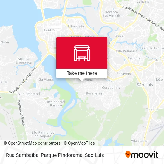 Rua Sambaíba, Parque Pindorama map