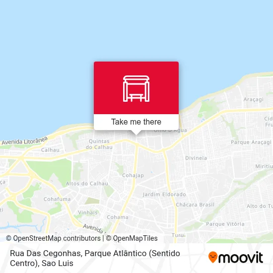 Rua Das Cegonhas, Parque Atlântico (Sentido Centro) map