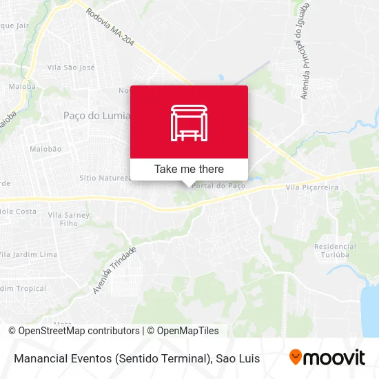 Manancial Eventos (Sentido Terminal) map