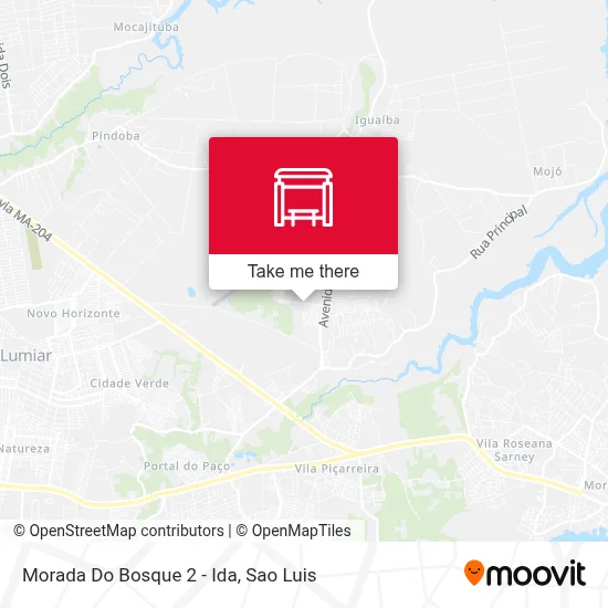 Morada Do Bosque 2 - Ida map